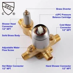 Satico Single-Handle 5-Spray High Pressure Shower Faucet with 12 in. Rain Shower Head in Brushed Nickel (Valve Included) -Bathroom Faucets Store brushed nickel satico shower faucets ss88048da 1f 1000