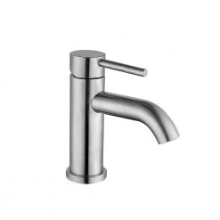 Satico Single-Handle Single Hole Bathroom Faucet in Brushed Nickel