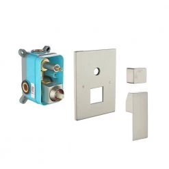 Tahanbath Single-Handle 3-Spray Patterns Anti-scald Shower Fixtures with Rough-In Pressure Balanced Valve in Brushed Nickel -Bathroom Faucets Store brushed nickel shower faucets w1194 d98102bn kxc 1f 1000