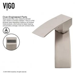 VIGO Duris Single-Handle Single Hole Bathroom Faucet in Brushed Nickel -Bathroom Faucets Store brushed nickel vigo vessel sink faucets vg03007bn 1d 1000