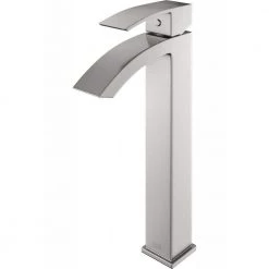 VIGO Duris Single-Handle Single Hole Bathroom Faucet in Brushed Nickel