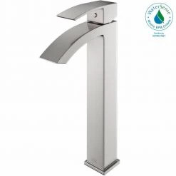 VIGO Duris Single-Handle Single Hole Bathroom Faucet in Brushed Nickel -Bathroom Faucets Store brushed nickel vigo vessel sink faucets vg03007bn c3 1000