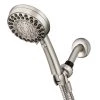 Waterpik 6-Spray Patterns 4.5 in. Single Wall Mount Adjustable Handheld Shower Head in Brushed Nickel