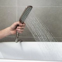 WOODBRIDGE Sierra Single-Handle Freestanding Tub Faucet with Hand Shower in Brushed Nickel -Bathroom Faucets Store brushed nickel woodbridge claw foot tub faucets f1035 1d 1000