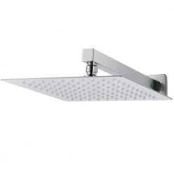 AKDY Square, wall-mounted fixed rain shower faucet, handheld shower combo, in Brushed Stainless Steel. -Bathroom Faucets Store brushed stainless steel akdy shower faucets sf001 2 77 1000