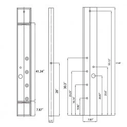 AKDY 57 In. 4-Jet Multifunction Shower System With Adjustable Rainfall Shower Head And Shower Wand -Bathroom Faucets Store brushed stainless steel bamboo akdy shower towers sp0139 44 1000