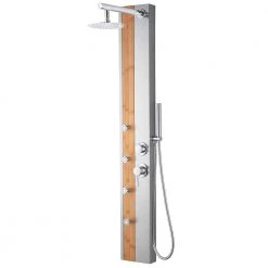 AKDY 57 In. 4-Jet Multifunction Shower System With Adjustable Rainfall Shower Head And Shower Wand