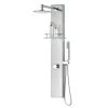 ANZZI Coastal Series 44 in. Full Body Shower Panel System with Heavy Rain Shower and Spray Wand in Brushed Steel