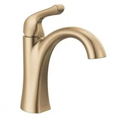 Delta Arvo Single Hole Single-Handle Bathroom Faucet in Champagne Bronze