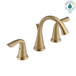 Delta Lahara 8 in. Widespread 2-Handle Bathroom Faucet with Metal Drain Assembly in Champagne Bronze -Bathroom Faucets Store champagne bronze delta widespread bathroom faucets 3538 czmpu dst 31 1000