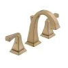 Delta Dryden 8 in. Widespread 2-Handle Bathroom Faucet with Metal Drain Assembly in Champagne Bronze