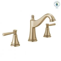 Delta Mylan 8 in. Widespread 2-Handle Bathroom Faucet in Champagne Bronze -Bathroom Faucets Store champagne bronze delta widespread bathroom faucets 35777lf cz 31 1000