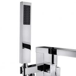 AKDY 1-Handle Freestanding Floor Mount Roman Tub Faucet Bathtub Filler with Hand Shower in Chrome 13 AKDY 1-Handle Freestanding Floor Mount Roman Tub Faucet Bathtub Filler with Hand Shower in Chrome -Bathroom Faucets Store chrome akdy claw foot tub faucets tf0014 77 1000