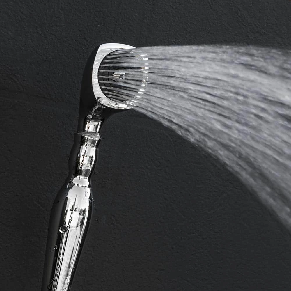 AKDY 3-Handle Freestanding Floor Mount Claw Foot Tub Faucet Bathtub Filler with Telephone Hand Shower in Chrome 4 AKDY 3-Handle Freestanding Floor Mount Claw Foot Tub Faucet Bathtub Filler with Telephone Hand Shower in Chrome - Image 4