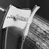 AKDY 4-spray 9 in. Dual Shower Head and Handheld Shower Head in Chrome