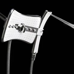 AKDY 4-spray 9 in. Dual Shower Head and Handheld Shower Head in Chrome -Bathroom Faucets Store chrome akdy dual shower heads sh0131 66 1000