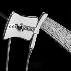 AKDY 4-spray 9 in. Dual Shower Head and Handheld Shower Head in Chrome -Bathroom Faucets Store chrome akdy dual shower heads sh0131 a0 1000