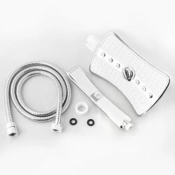 AKDY 4-spray 9 in. Dual Shower Head and Handheld Shower Head in Chrome -Bathroom Faucets Store chrome akdy dual shower heads sh0131 c3 1000