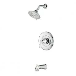 American Standard Chatfield Single-Handle 3-Spray Tub and Shower Faucet with 1.8 GPM in Chrome (Valve Included) -Bathroom Faucets Store chrome american standard bathtub shower faucet combos 7413508 002 66 1000