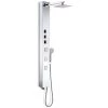 ANZZI Lann 53 in. 3-Jetted Full Body Shower Panel System with Heavy Rain Showerhead and Spray Wand in Chrome (Valve Included)