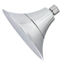 Brondell 1-Spray 6.5 in. Single Wall Mount Fixed Rain Shower Head in Chrome -Bathroom Faucets Store chrome brondell fixed shower heads fsh25 cg 40 1000