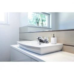 Unbranded 4 in. Centerset Non-Metallic 2-Handle Bathroom Faucet in Chrome -Bathroom Faucets Store chrome centerset bathroom faucets hs4121110cpa 1d 1000