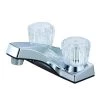 Unbranded 4 in. Centerset Non-Metallic 2-Handle Bathroom Faucet in Chrome