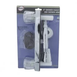 DANCO 1-Spray 2-Handle 8 in. Mobile Home/RV Shower Faucet with Arm in Chrome (Valve Not Included) -Bathroom Faucets Store chrome danco shower faucets 10656x 76 1000