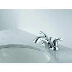 Delta Classic 4 in. Centerset 2-Handle Bathroom Faucet in Chrome 11 Delta Classic 4 in. Centerset 2-Handle Bathroom Faucet in Chrome -Bathroom Faucets Store chrome delta centerset bathroom faucets 2520lf a eco 40 1000