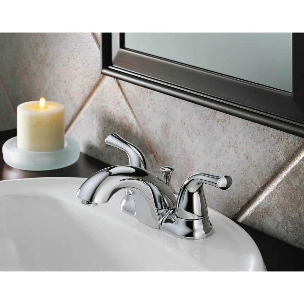Delta Classic 4 in. Centerset 2-Handle Bathroom Faucet in Chrome 2 Delta Classic 4 in. Centerset 2-Handle Bathroom Faucet in Chrome - Image 2