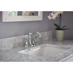 Delta Victorian 4 in. Centerset 2-Handle Bathroom Faucet with Metal Drain Assembly in Chrome -Bathroom Faucets Store chrome delta centerset bathroom faucets 2555 mpu dst 40 1000