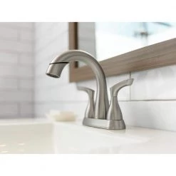 Delta Zella 4 in. Centerset 2-Handle Bathroom Faucet in Chrome -Bathroom Faucets Store chrome delta centerset bathroom faucets 25706lf eco 76 1000