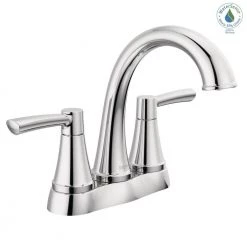 Delta Casara 4 in. Centerset Double Handle Bathroom Faucet in Polished Chrome -Bathroom Faucets Store chrome delta centerset bathroom faucets 25862lf 31 1000