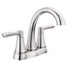 Delta Casara 4 in. Centerset Double Handle Bathroom Faucet in Polished Chrome