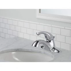 Delta Classic 4 in. Centerset Single-Handle Bathroom Faucet in Chrome 8 Delta Classic 4 in. Centerset Single-Handle Bathroom Faucet in Chrome -Bathroom Faucets Store chrome delta centerset bathroom faucets 521 eco dst a 40 1000