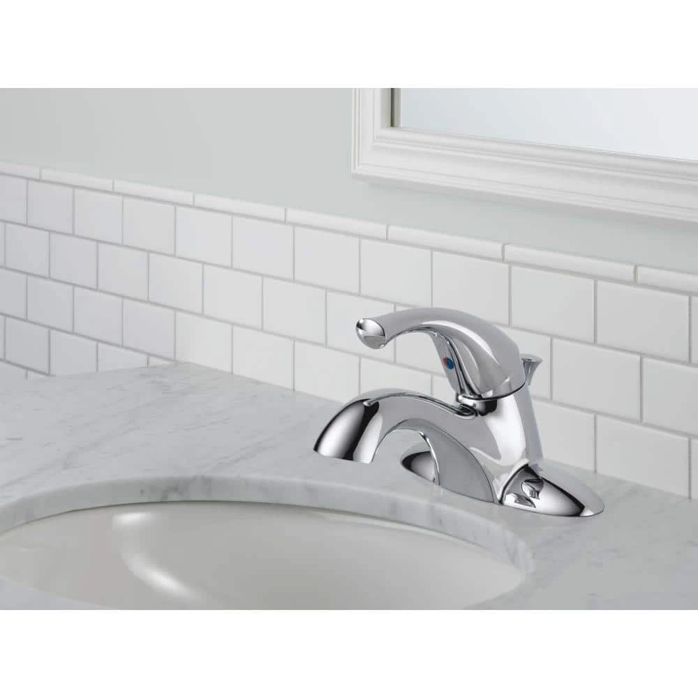 Delta Classic 4 in. Centerset Single-Handle Bathroom Faucet in Chrome 3 Delta Classic 4 in. Centerset Single-Handle Bathroom Faucet in Chrome - Image 3