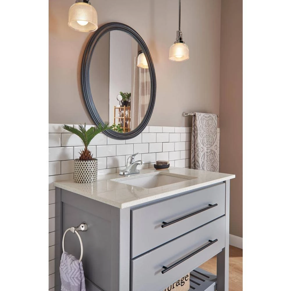 Delta Foundations 4 in. Centerset 1-Handle Bathroom Faucet in Polished Chrome (2-Pack) 8 Delta Foundations 4 in. Centerset 1-Handle Bathroom Faucet in Polished Chrome (2-Pack) - Image 8