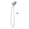 Delta In2ition 2-in-1 7-Spray Patterns 7.88 in. Wall Mount Dual Shower Heads with MagnaTite Docking in Chrome
