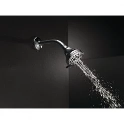Delta 5-Spray Patterns with 1.75 GPM 3-3/18 in. Wall Mount Fixed Shower Head in Chrome 14 Delta 5-Spray Patterns with 1.75 GPM 3-3/18 in. Wall Mount Fixed Shower Head in Chrome -Bathroom Faucets Store chrome delta fixed shower heads 75556 1d 1000