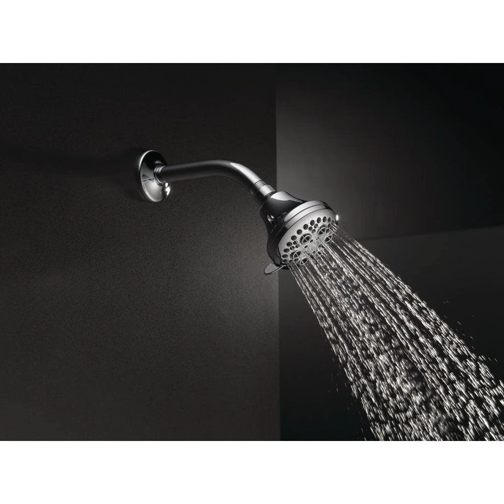 Delta 5-Spray Patterns with 1.75 GPM 3-3/18 in. Wall Mount Fixed Shower Head in Chrome 8 Delta 5-Spray Patterns with 1.75 GPM 3-3/18 in. Wall Mount Fixed Shower Head in Chrome - Image 8