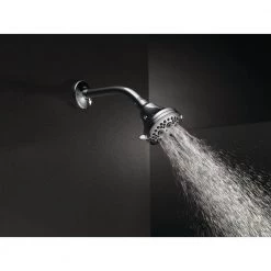 Delta 5-Spray Patterns with 1.75 GPM 3-3/18 in. Wall Mount Fixed Shower Head in Chrome 19 Delta 5-Spray Patterns with 1.75 GPM 3-3/18 in. Wall Mount Fixed Shower Head in Chrome -Bathroom Faucets Store chrome delta fixed shower heads 75556 fa 1000