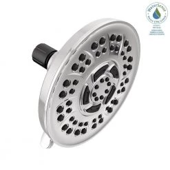 Delta 8-Spray Patterns 6 in. Wall Mount Fixed Shower Head in Chrome -Bathroom Faucets Store chrome delta fixed shower heads 75899 31 1000