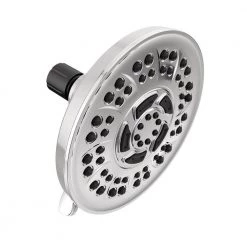 Delta 8-Spray Patterns 6 in. Wall Mount Fixed Shower Head in Chrome