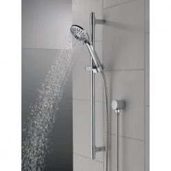 Delta 4-Spray 3.9 in. Single Wall Mount Handheld Shower Head in Chrome -Bathroom Faucets Store chrome delta handheld shower heads 51361 1d 1000