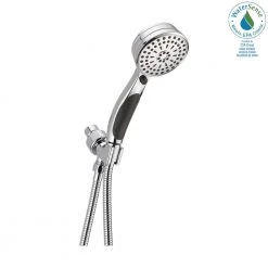 Delta 9-Spray 3.7 in. Single Wall Mount Handheld Shower Head in Chrome -Bathroom Faucets Store chrome delta handheld shower heads 54424 18 pk 31 1000