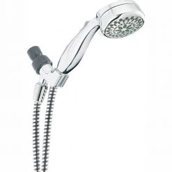 Delta 7-Spray 3.4 in. Single Wall Mount Handheld Shower Head in Chrome
