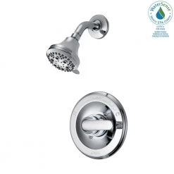 Delta Classic Single-Handle 5-Spray Shower Faucet with Stops in Chrome (Valve Included) -Bathroom Faucets Store chrome delta shower faucets 132900 a ws 31 1000