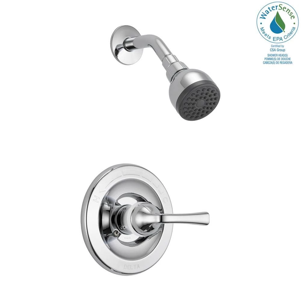 Delta Foundations Single-Handle 1-Spray Shower Faucet in Chrome (Valve Included) 12 Delta Foundations Single-Handle 1-Spray Shower Faucet in Chrome (Valve Included) - Image 12