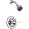 Delta Foundations Single-Handle 1-Spray Shower Faucet in Chrome (Valve Included)