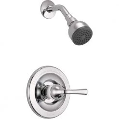 Delta Foundations Single-Handle 1-Spray Shower Faucet in Chrome (Valve Included)